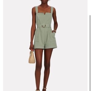 Intermix Green Denim Romper